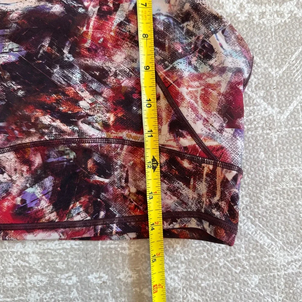 Lululemon Everlux High Neck Top Abstract Print Size 2‎